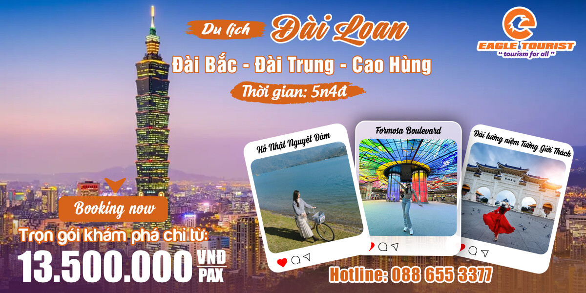 Tham khảo tour du lịch Đài Loan giá tốt nhất tại đây!